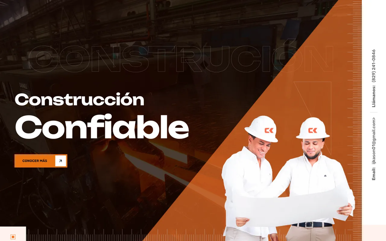 Captura del sitio de Constructora Kason
